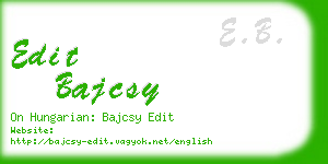 edit bajcsy business card